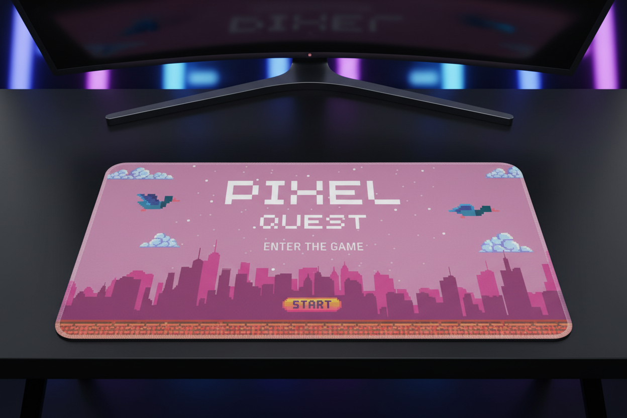 Pixel Quest Gaming Pad - Enter The Game