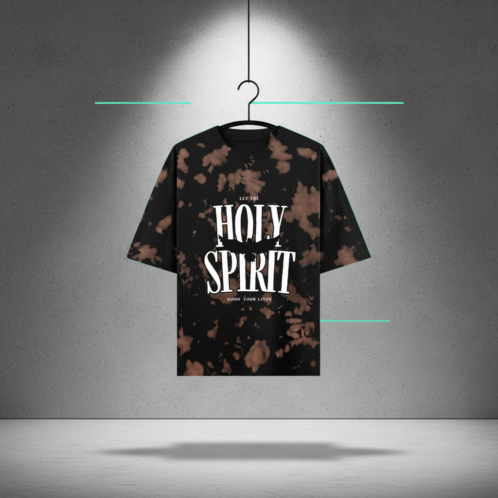 Holy Spirit Tie Dye Oversized Tee - Unisex